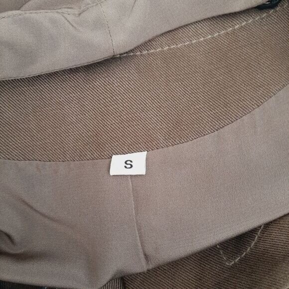 GARDE Linen Blend 100% Silk Lining Modern Asymmetric Full-Zip Jacket w Hood Sz S - Picture 9 of 16